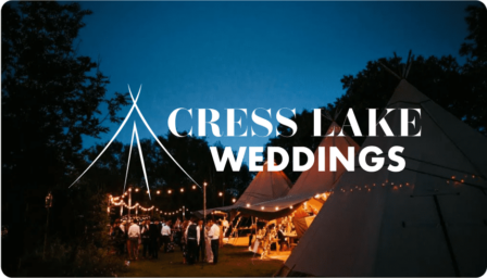 Brand Identity and Responsive website design for Cress Lake Wedddings